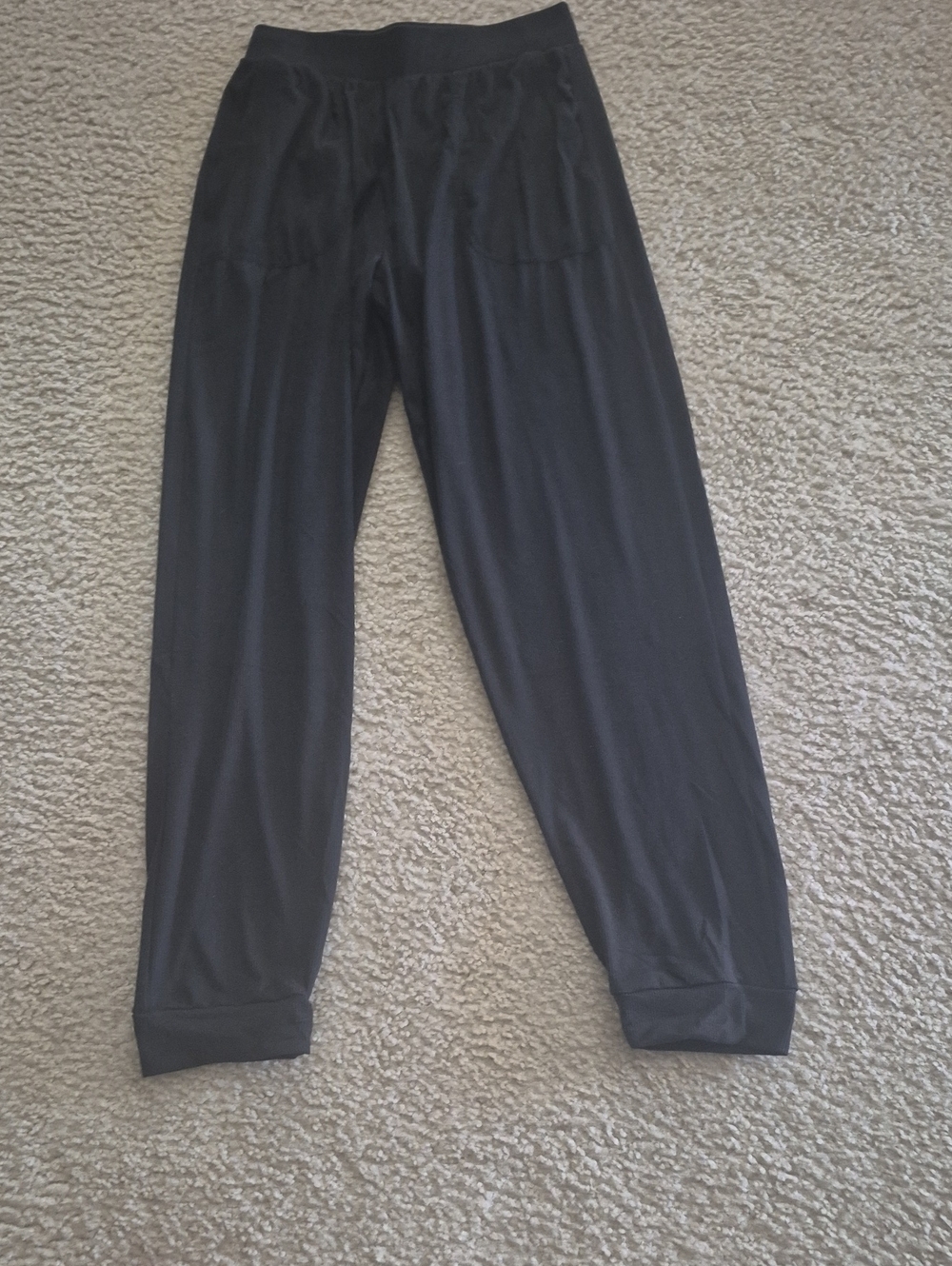 Essentials Black Womans Lightweight Jogger Pants